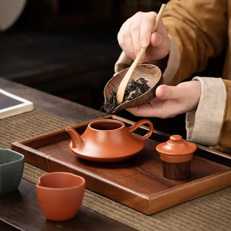 Eartheware Amber Lotus Tea Set featuring Yixing Zisha Teaware Set design