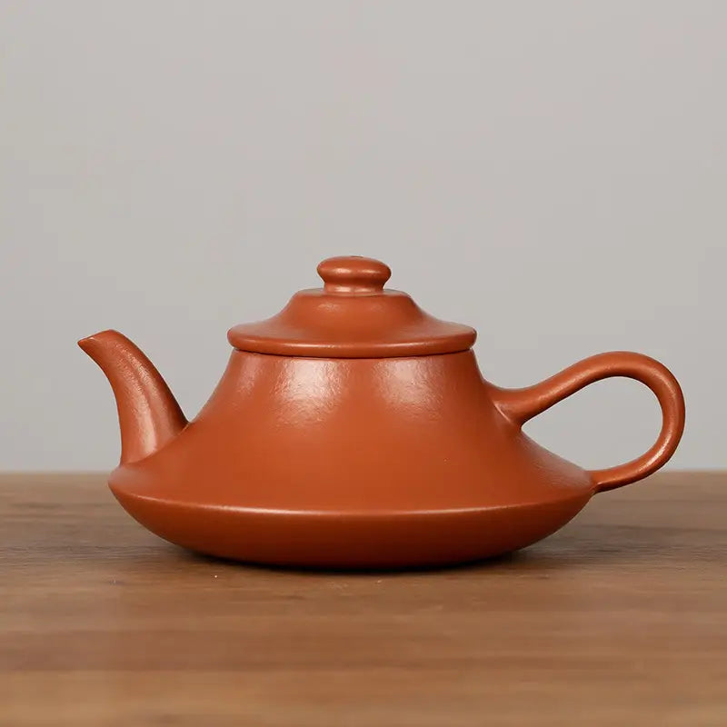 Amber Lotus Yixing Zisha teaware set with earthenware teapot and lid for brewing tea