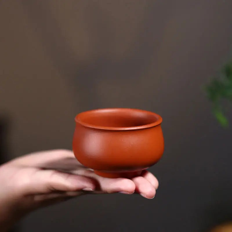 Authentic Yixing Zisha earthenware tea cup Amber Harmony classic Yixing pottery