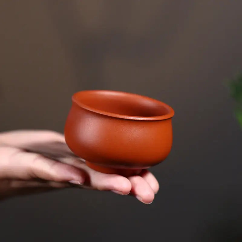 Authentic Yixing Zisha Earthenware Tea Cup Amber Harmony for classic Yixing tea drinking