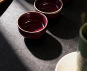 Artisan Jun Tasting Cups — Jun-glazed ceramic teacup