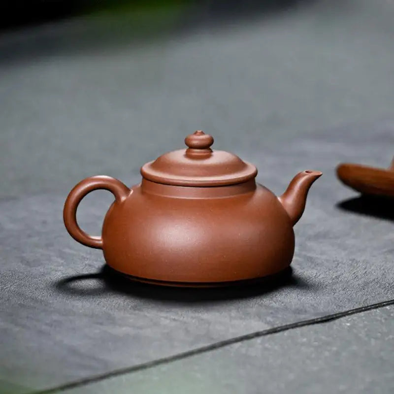 Brown ceramic teapot from Autumn Hill, Yixing Zisha with 215ml capacity