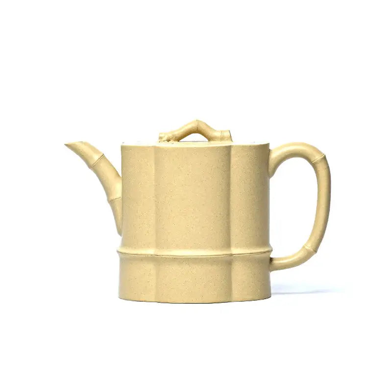 Bamboo Flow ceramic teapot made from yixing duanni clay in bamboo style design