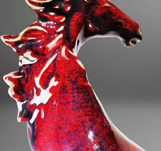 Beihong Horse Jun Sculpture — detail view
