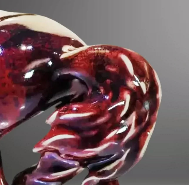Beihong Horse Jun Sculpture — glaze close-up