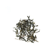 Loose green tea leaves from Bingdao Lao Zhai Raw Pu-erh 2024 product