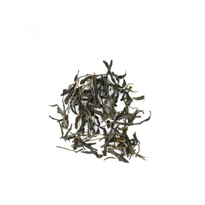 Loose green tea leaves from Bingdao Lao Zhai Raw Pu-erh 2024 product