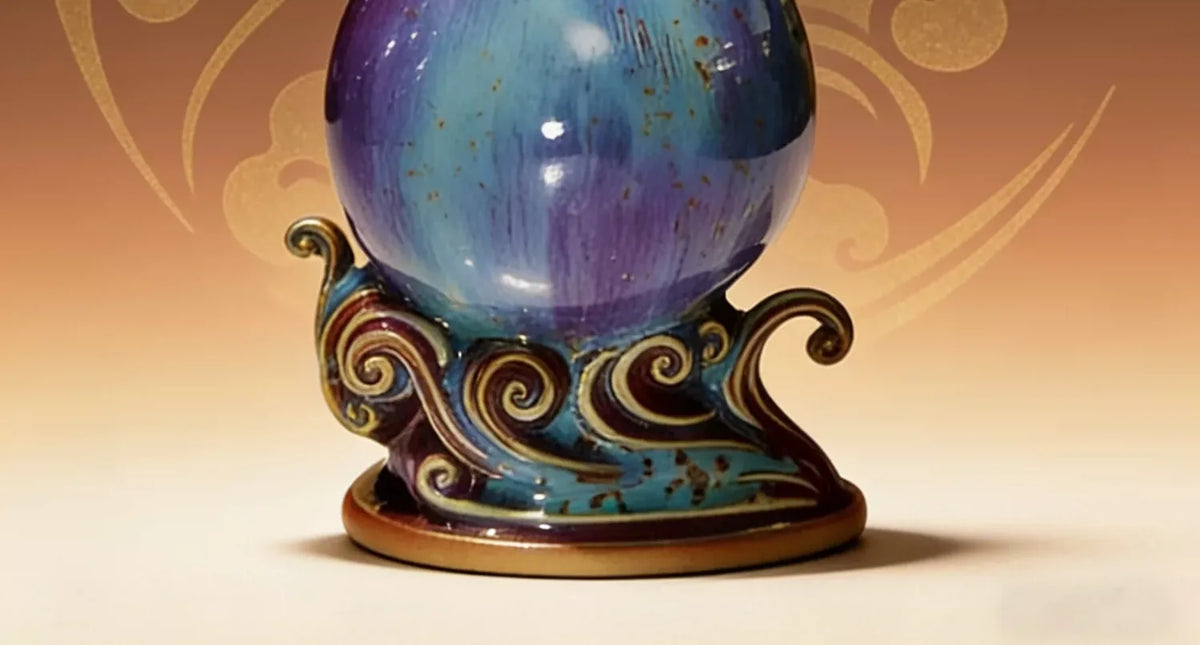 Bird Gourd Jun Sculpture — further detail