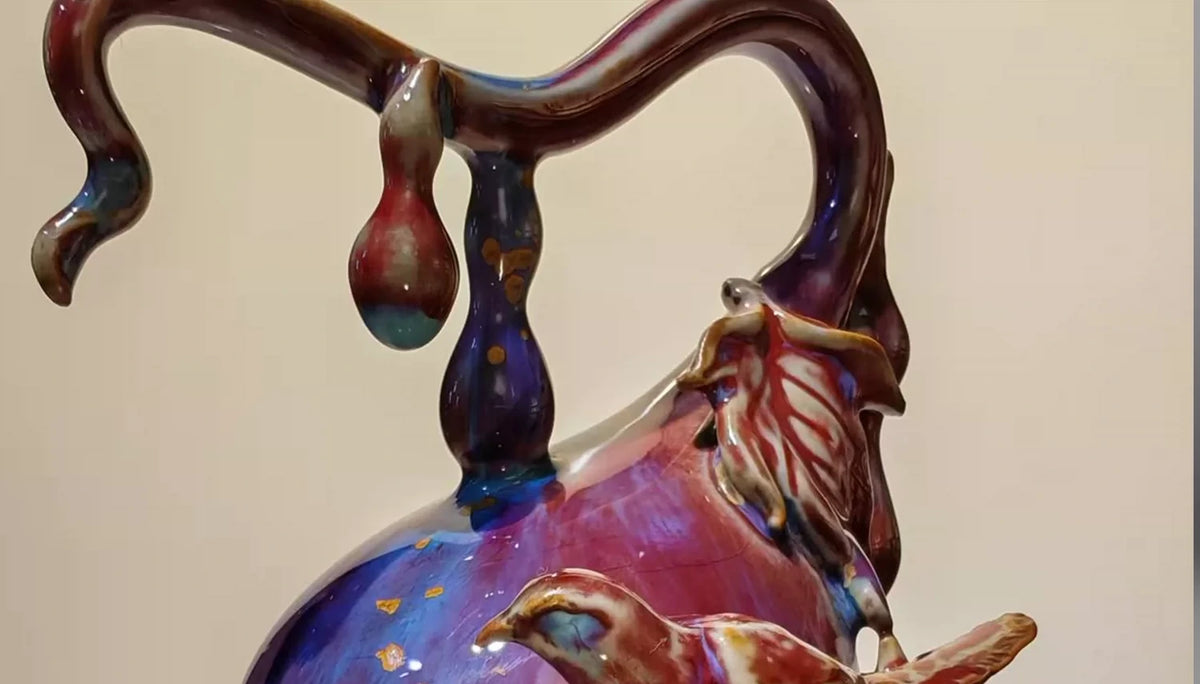 Bird Gourd Jun Sculpture — detail view