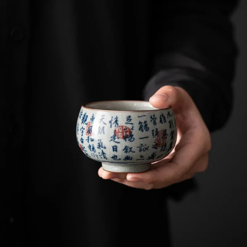 Blue and White Tea Cup Tea Cup product photo 4