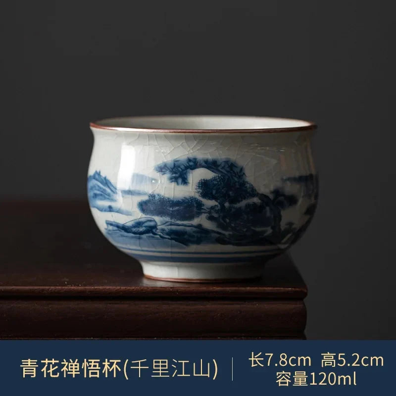 Blue and White Tea Cup Tea Cup product photo 7
