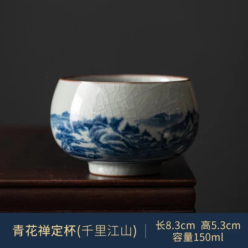 Blue and White Tea Cup Tea Cup product photo 8