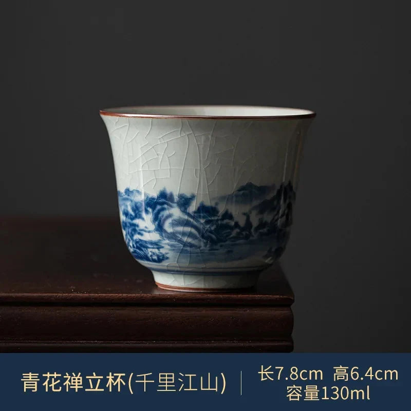 Blue and White Tea Cup Tea Cup product photo 9