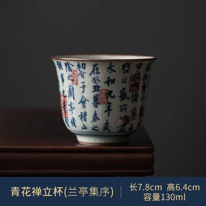 Blue and White Tea Cup Tea Cup product photo 13
