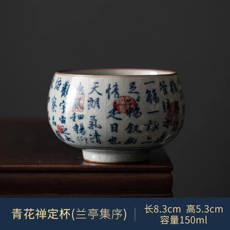 Blue and White Tea Cup Tea Cup product photo 14