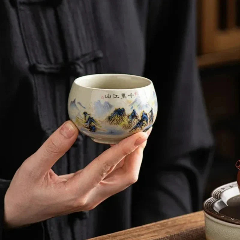 Blue and White Tea Cup Tea Cup product photo 5