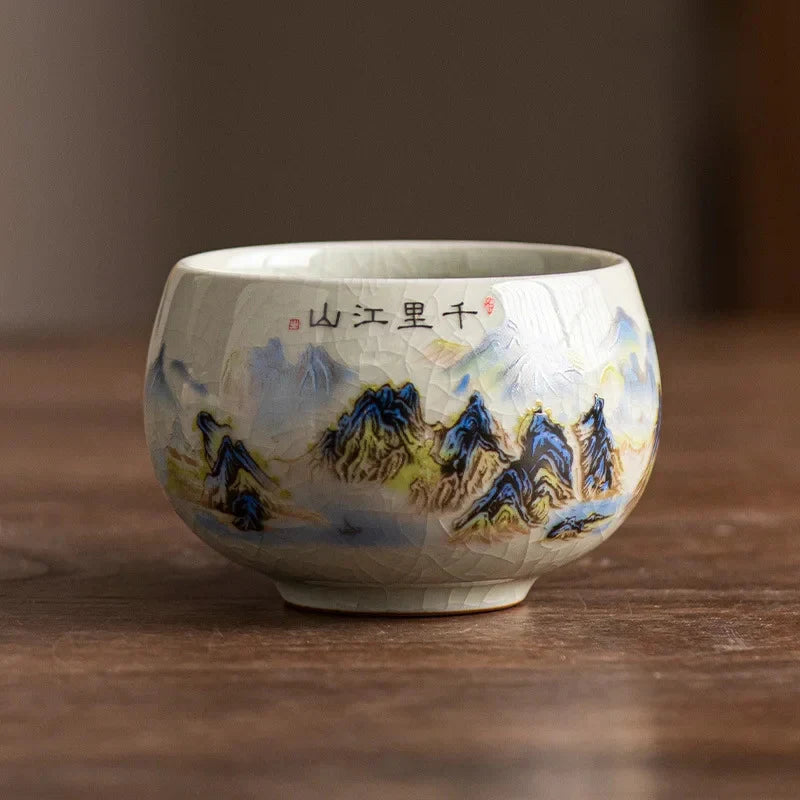Blue and White Tea Cup Tea Cup product photo 13