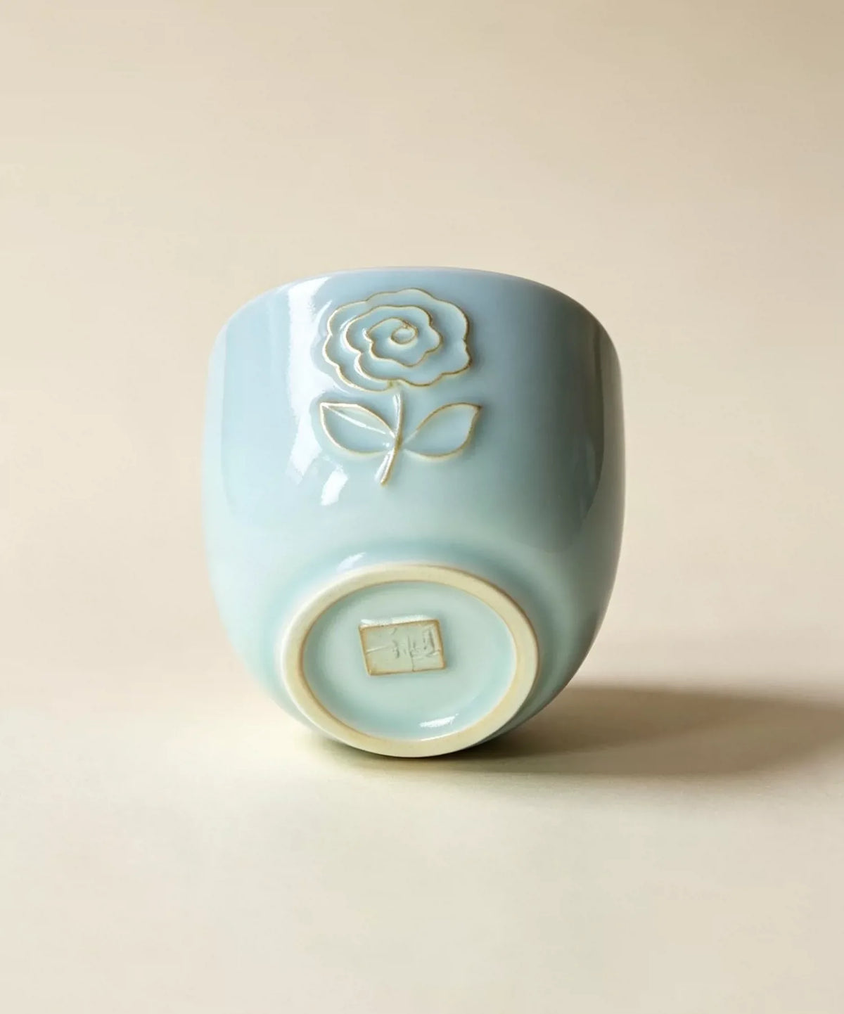 Celadon Rose Tea Set — profile view