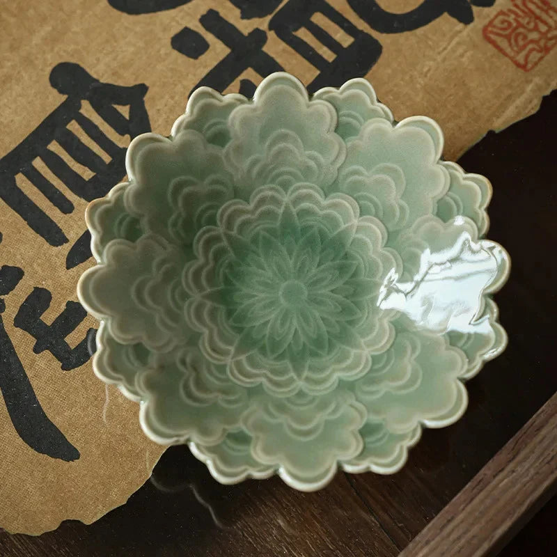 Celadon Tea Coaster Tea Coaster side view