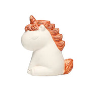 Ceramic Celestial Unicorn figurine with closed eyes, ideal for Feng Shui energy and tea pets guide