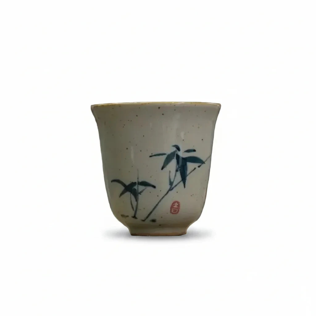 Ceramic Tea Cup white background product photo