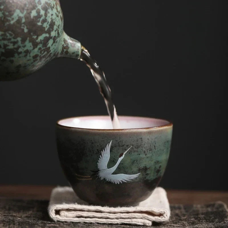 Ceramic Tea Cup Tea Cup side view