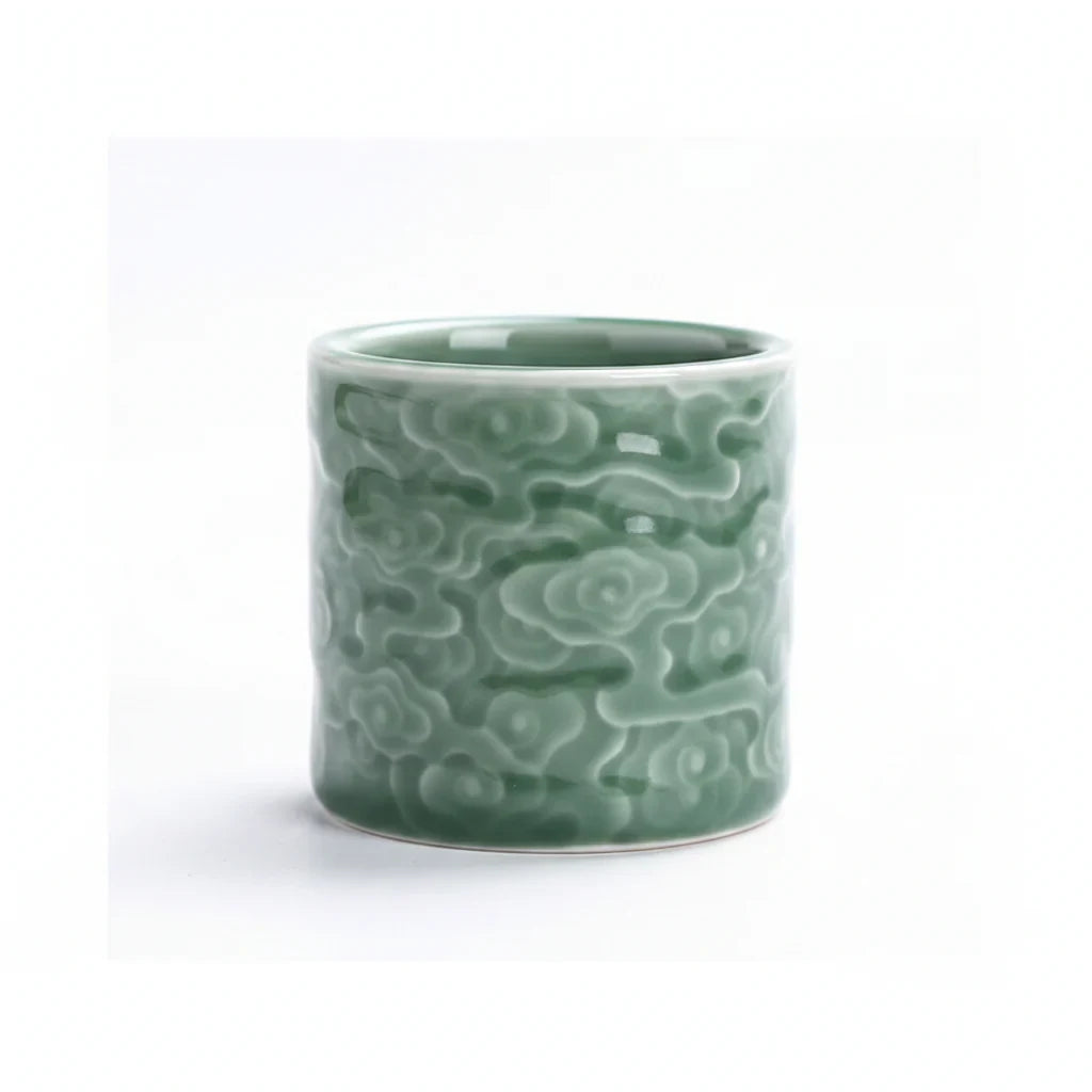 Ceramic Tea Cup white background product photo