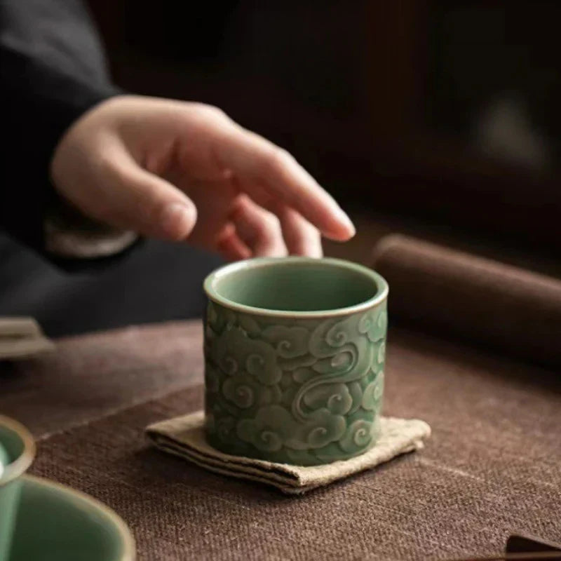 Ceramic Tea Cup Tea Cup side view