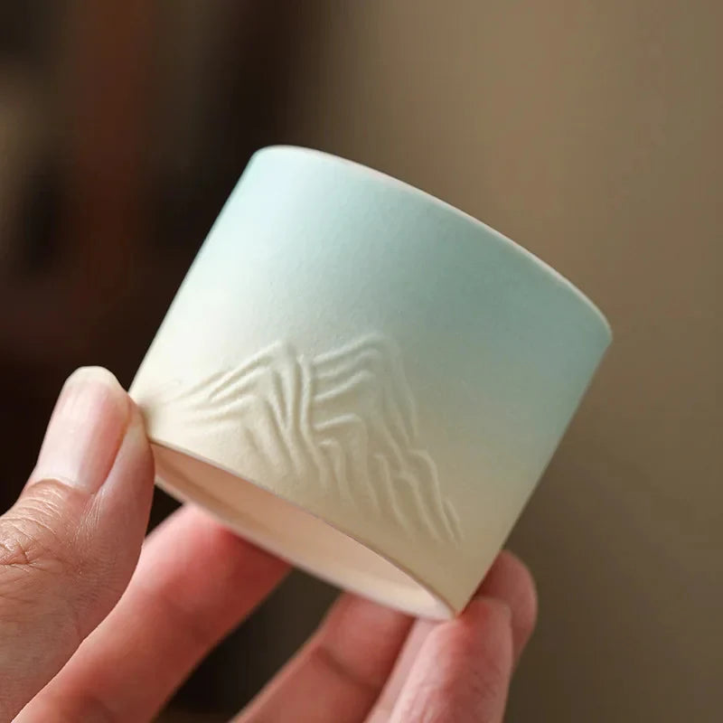 Ceramic Tea Cup Tea Cup side view