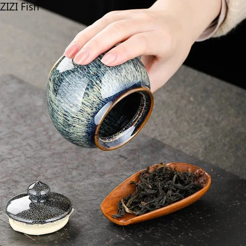 Ceramic Tea Storage Jar Tea Storage Jar side view