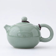 Ceramic Teapot white background product photo