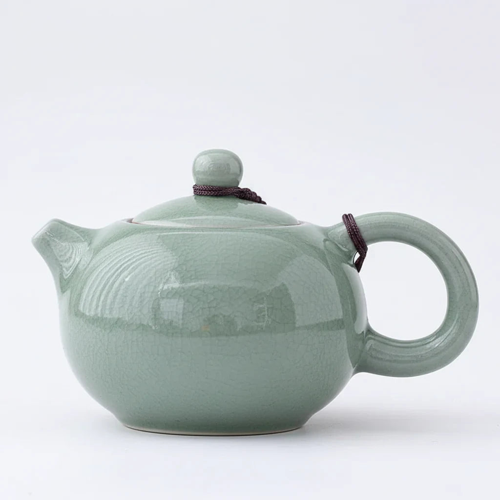 Ceramic Teapot white background product photo