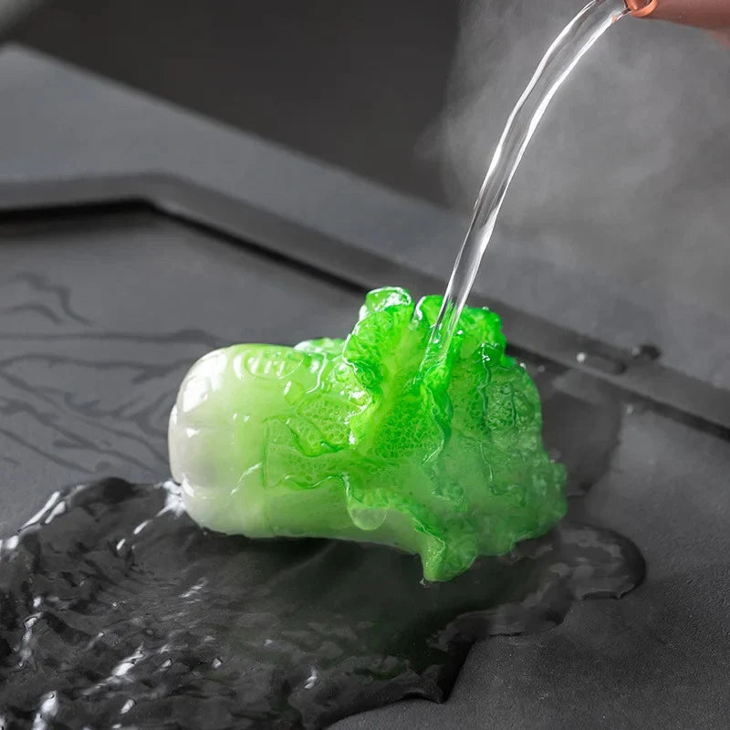Color-changing Cabbage Tea Pet Mixed material Tea Pet detail view