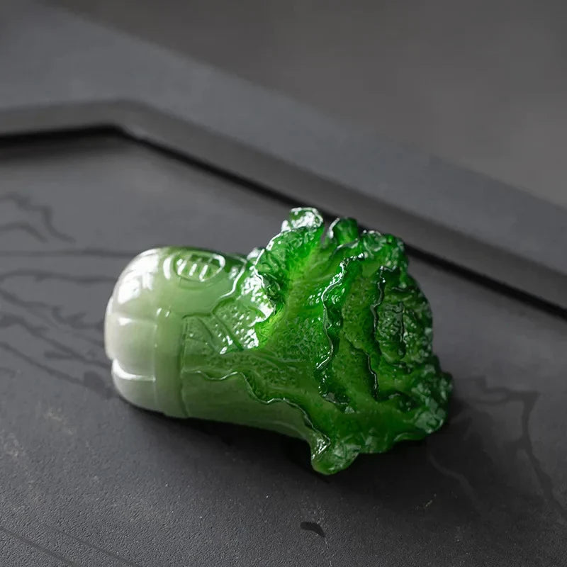 Color-changing Cabbage Tea Pet Tea Pet side view