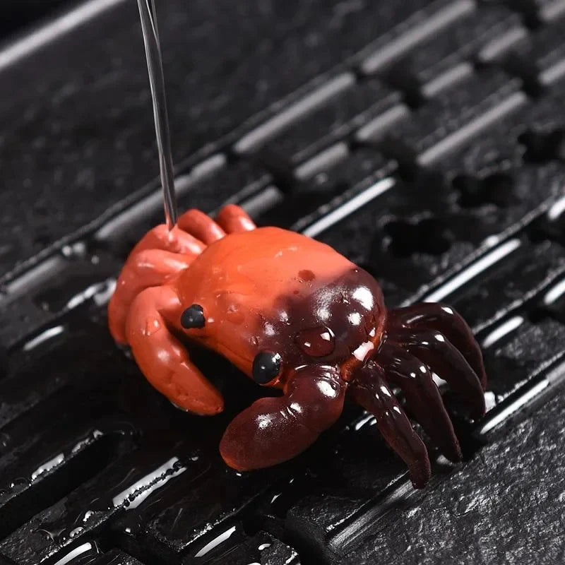 Color-changing Crab Tea Pet Tea Pet side view