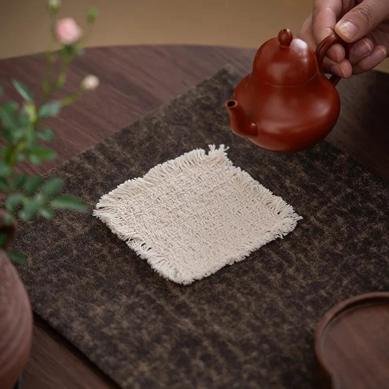 Cotton-linen Textile Tea Coaster Tea Coaster detail view