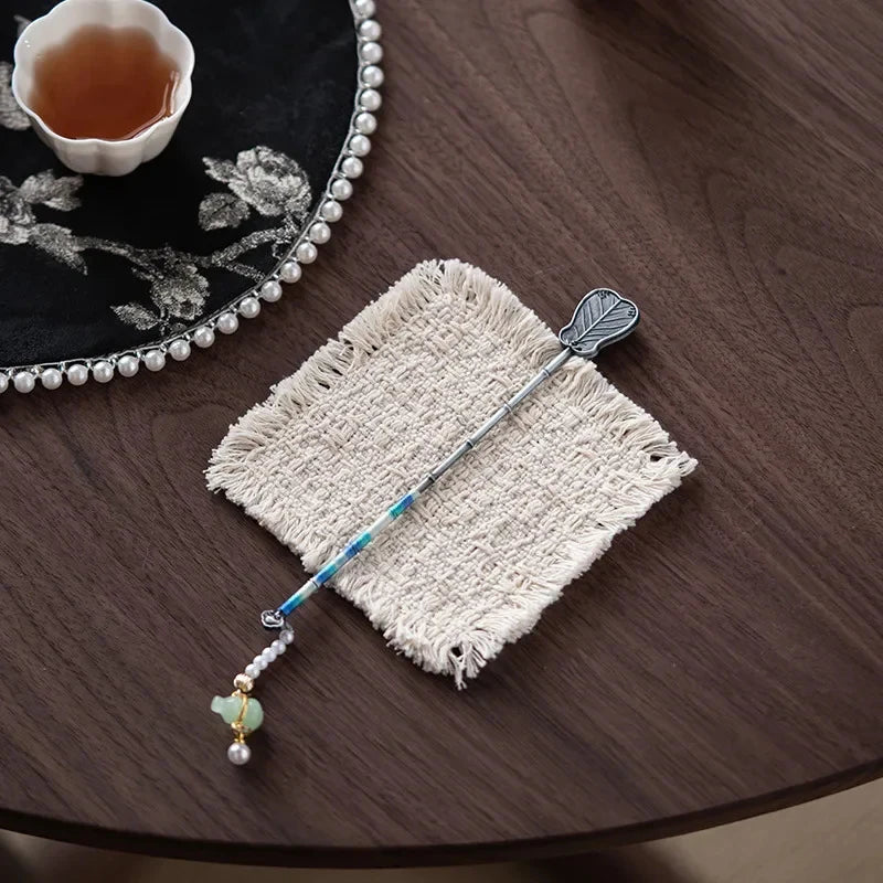 Cotton-linen Textile Tea Coaster Tea Coaster side view