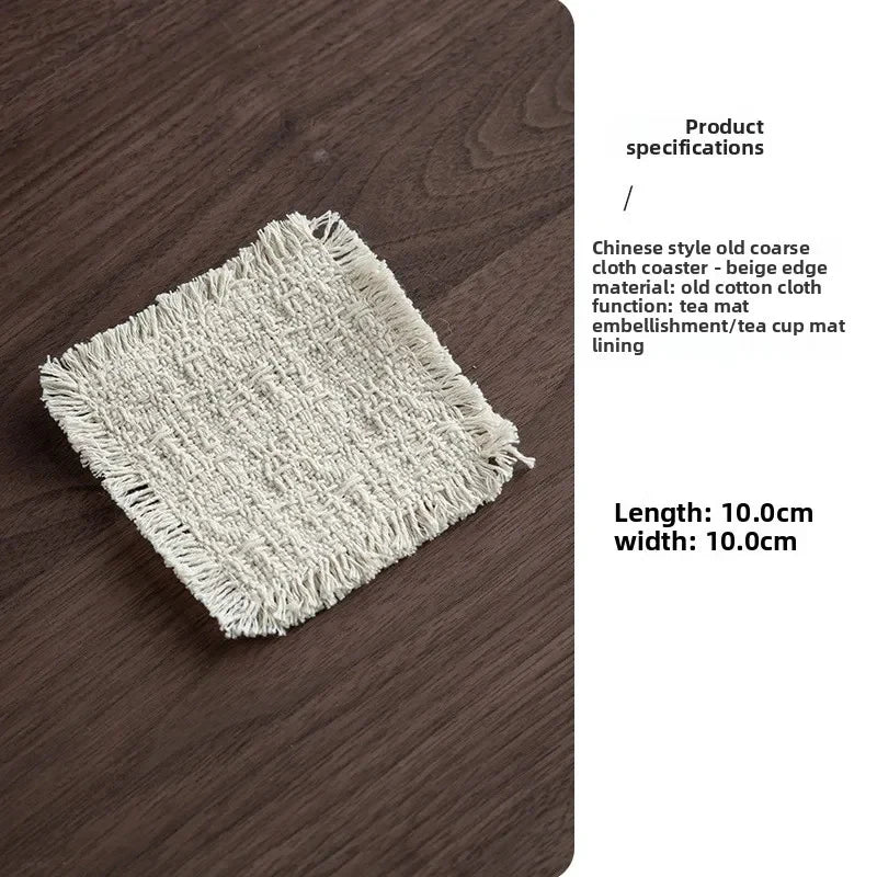 Cotton-linen Textile Tea Coaster Tea Coaster product photo 5