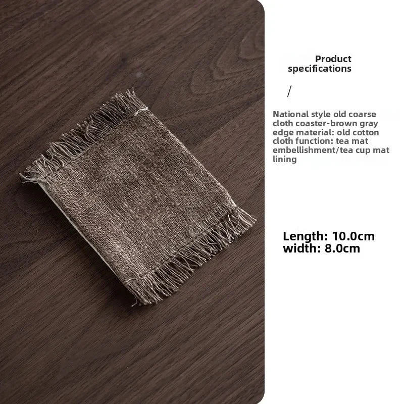 Cotton-linen Textile Tea Coaster Tea Coaster product photo 7