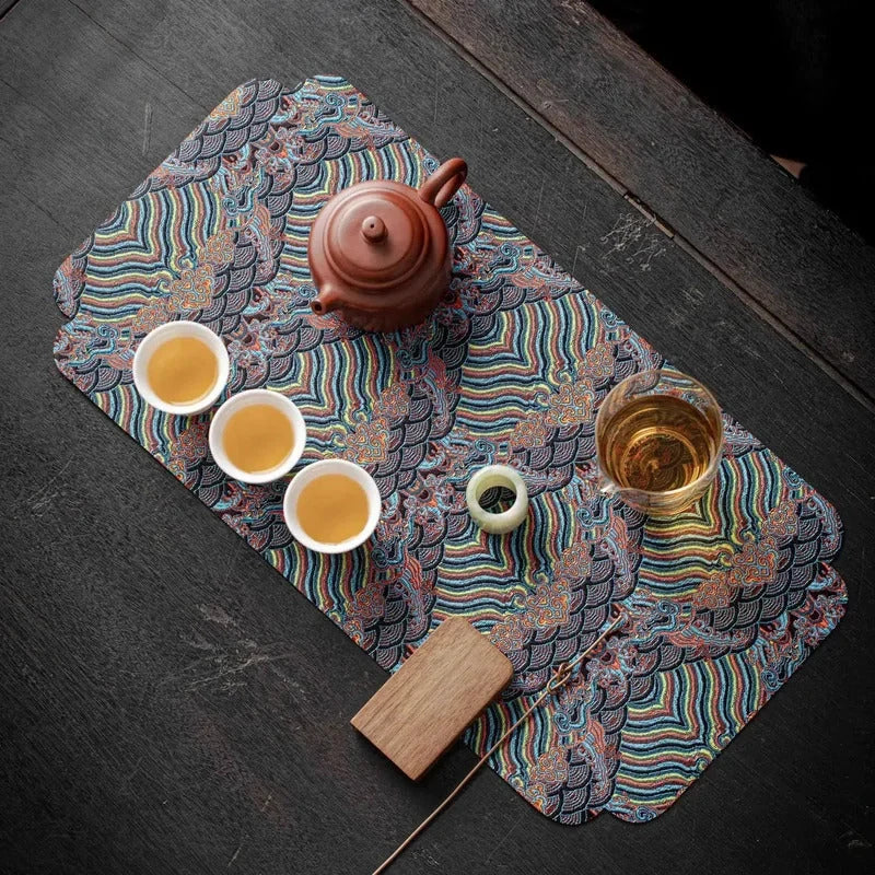 Cotton-linen Textile Tea Mat Tea Mat side view