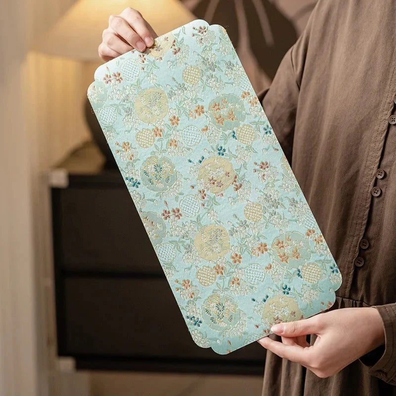 Cotton-linen Textile Tea Mat Tea Mat side view