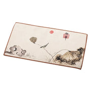Cotton-linen Textile Tea Towel white background product photo