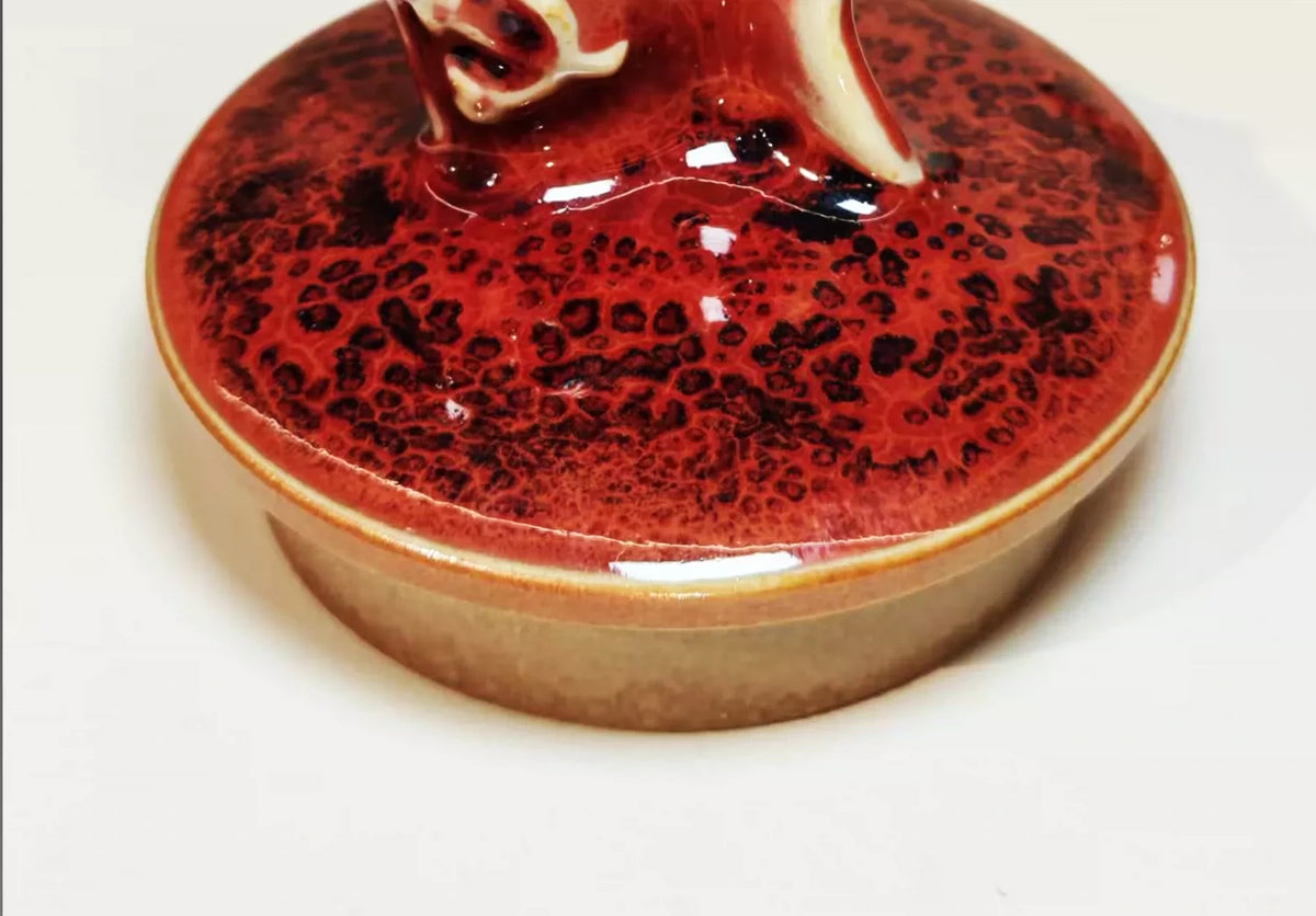 Crimson Square Jun Teapot — styled in context