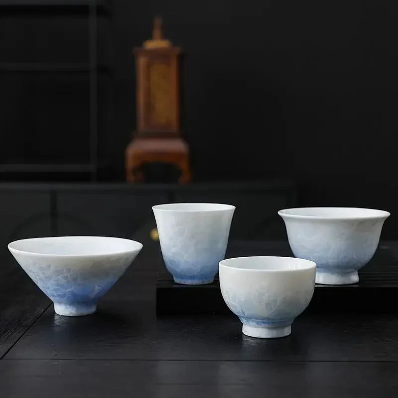 Crystal Floral Glass Tea Cup Glass Tea Cup product photo 5