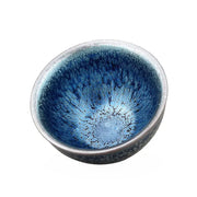 Blue-glazed ceramic teacup from Deep Ocean for Jian Zhan Tea and Gongfu Tea brewing