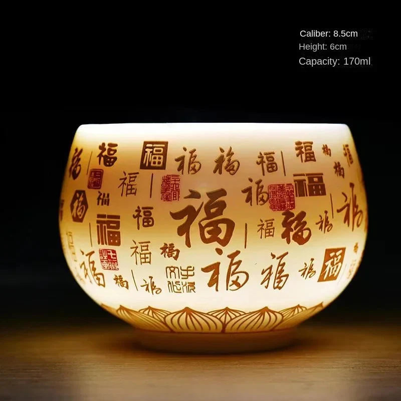 Dehua Heart Sutra Tea Cup Tea Cup product photo 4
