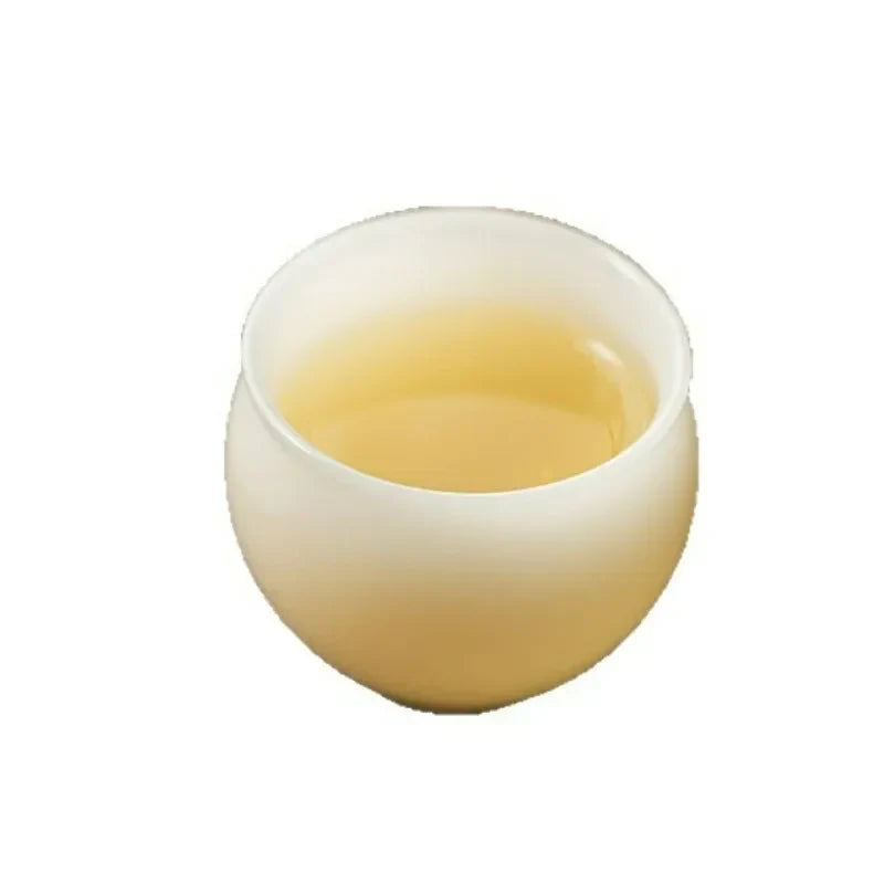 Dehua White Porcelain Tea Cup white background product photo