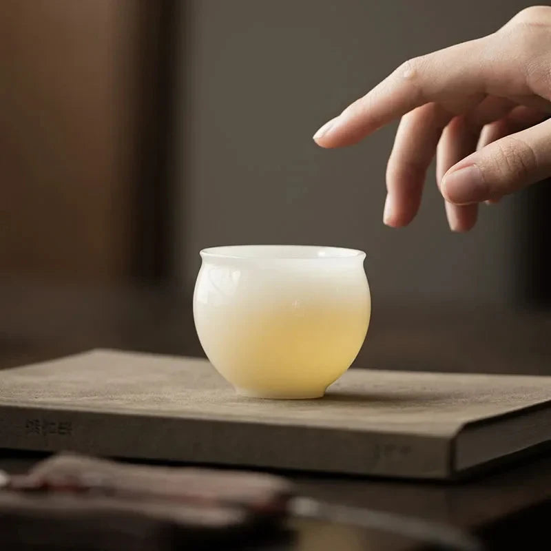 Dehua White Porcelain Tea Cup Tea Cup detail view