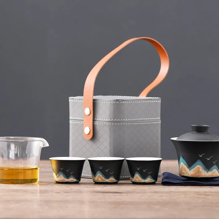 Distant Mountains Gaiwan Travel Tea Set – Matte Black