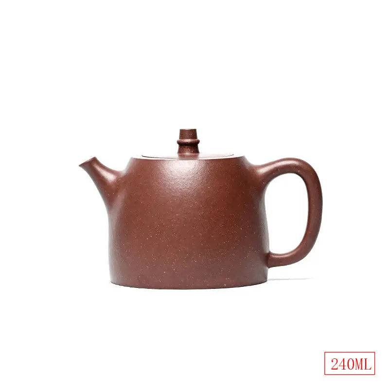 Brown ceramic Yixing Zisha teapot for Gongfu brewing from Echo Peak